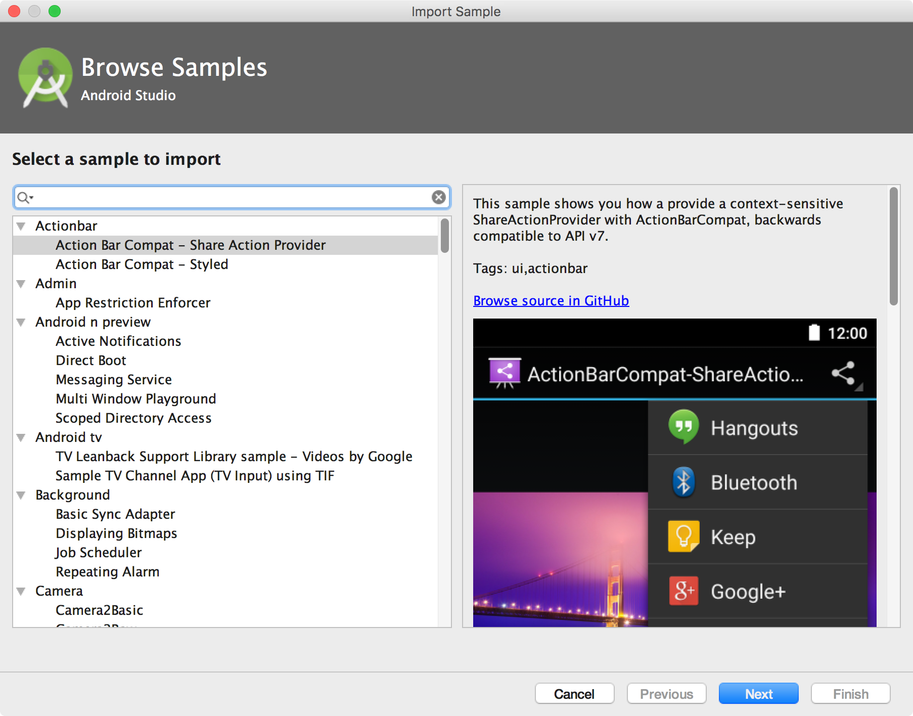 Android studio sample projects with source code free download
